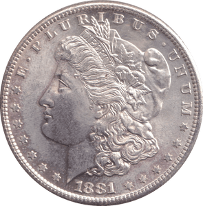 1881 SILVER DOLLAR SAN FRANCISCO USA - SILVER WORLD COINS - Cambridgeshire Coins