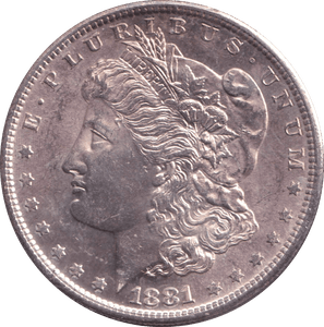 1881 SILVER DOLLAR SAN FRANCISCO USA - SILVER WORLD COINS - Cambridgeshire Coins