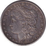 1881 SILVER DOLLAR SAN FRANCISCO - WORLD COINS - Cambridgeshire Coins