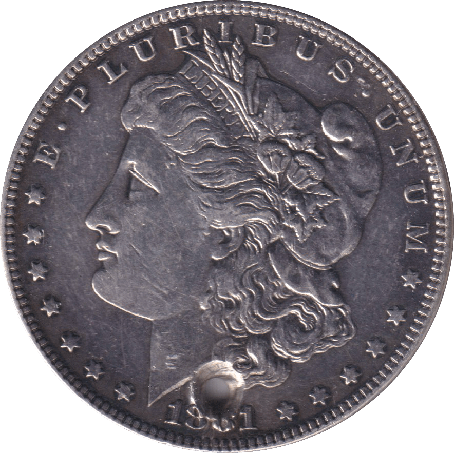 1881 SILVER DOLLAR USA - SILVER WORLD COINS - Cambridgeshire Coins
