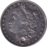 1881 SILVER DOLLAR USA - SILVER WORLD COINS - Cambridgeshire Coins