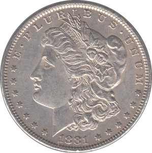 1881 SILVER MORGAN DOLLAR USA NEW ORLEANS MINT - SILVER WORLD COINS - Cambridgeshire Coins