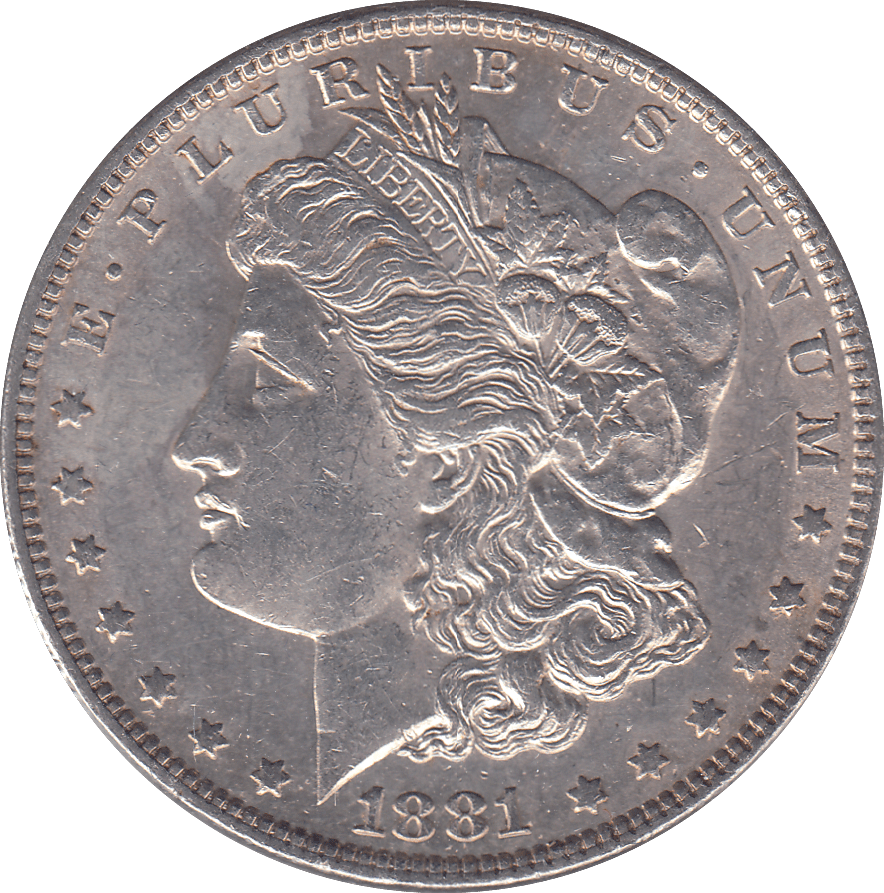 1881 SILVER MORGAN DOLLAR USA PHILADELPHIA MINT 2 - SILVER WORLD COINS - Cambridgeshire Coins