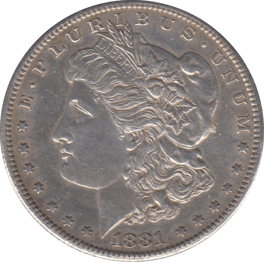 1881 SILVER MORGAN DOLLAR USA SAN FRANCISCO MINT - SILVER WORLD COINS - Cambridgeshire Coins