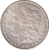 1881 SILVER MORGAN DOLLAR USA SAN FRANCISCO - SILVER WORLD COINS - Cambridgeshire Coins