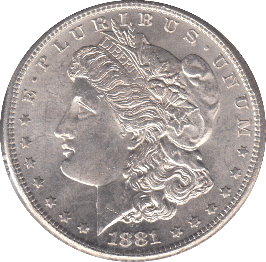 1881 SILVER MORGAN DOLLAR USA SAN FRANCISCO - SILVER WORLD COINS - Cambridgeshire Coins