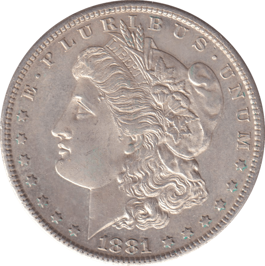 1881 SILVER MORGAN DOLLAR USA SAN FRANCISCO - WORLD COINS - Cambridgeshire Coins