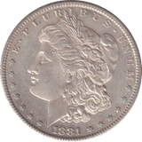 1881 SILVER MORGAN DOLLAR USA SAN FRANCISCO - WORLD COINS - Cambridgeshire Coins
