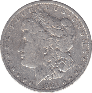 1881 SILVER MORGAN DOLLAR USA - SILVER WORLD COINS - Cambridgeshire Coins