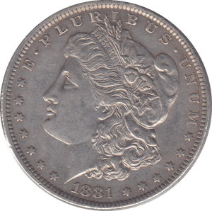 1881 SILVER MORGAN ONE DOLLAR USA - SILVER WORLD COINS - Cambridgeshire Coins
