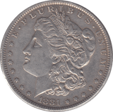 1881 SILVER MORGAN ONE DOLLAR USA - SILVER WORLD COINS - Cambridgeshire Coins