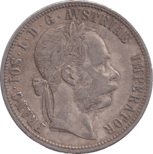 1881 SILVER ONE FLORIN AUSTRIA - SILVER WORLD COINS - Cambridgeshire Coins