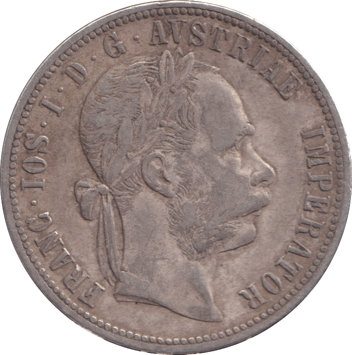 1881 SILVER ONE FLORIN AUSTRIA - SILVER WORLD COINS - Cambridgeshire Coins