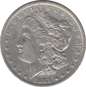 1881 SILVER ONE MORGAN DOLLAR USA - SILVER WORLD COINS - Cambridgeshire Coins
