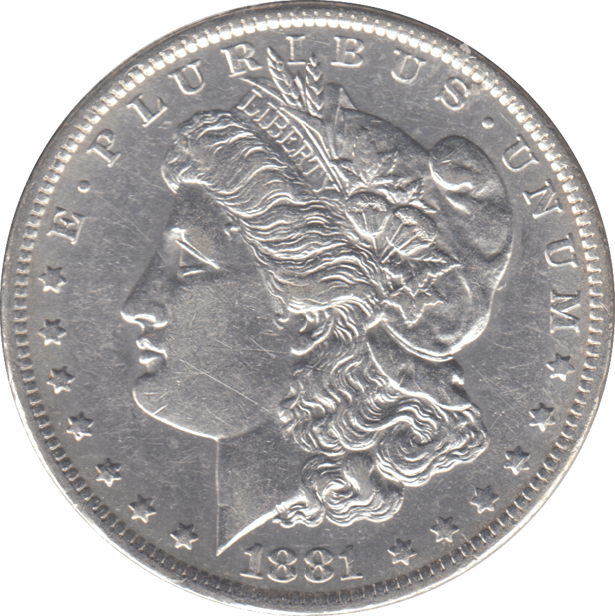 1881 SILVER USA OREGON MORGAN DOLLAR - SILVER WORLD COINS - Cambridgeshire Coins