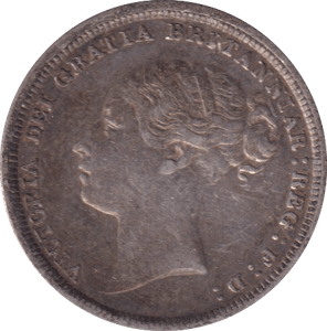 1881 SIXPENCE ( GVF ) - SIXPENCE - Cambridgeshire Coins