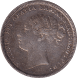 1881 SIXPENCE ( GVF ) - SIXPENCE - Cambridgeshire Coins