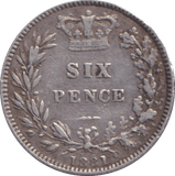 1881 SIXPENCE ( VF ) - SIXPENCE - Cambridgeshire Coins