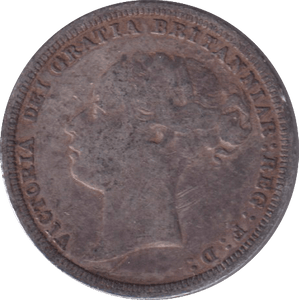 1881 SIXPENCE ( VF ) - SIXPENCE - Cambridgeshire Coins