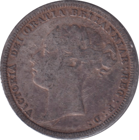 1881 SIXPENCE ( VF ) - SIXPENCE - Cambridgeshire Coins