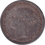 1881 SIXPENCE ( VF ) - SIXPENCE - Cambridgeshire Coins