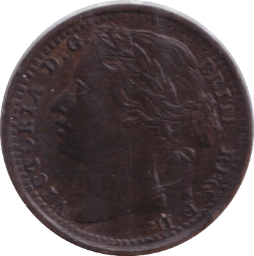1881 THIRD FARTHING ( EF ) - ONE THIRD FARTHING - Cambridgeshire Coins