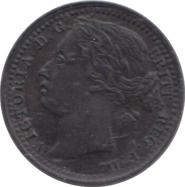 1881 THIRD FARTHING ( EF ) - ONE THIRD FARTHING - Cambridgeshire Coins