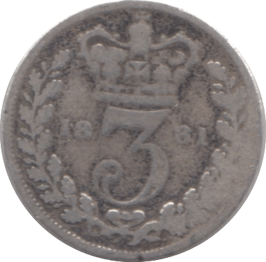1881 THREEPENCE ( FAIR ) - THREEPENCE - Cambridgeshire Coins