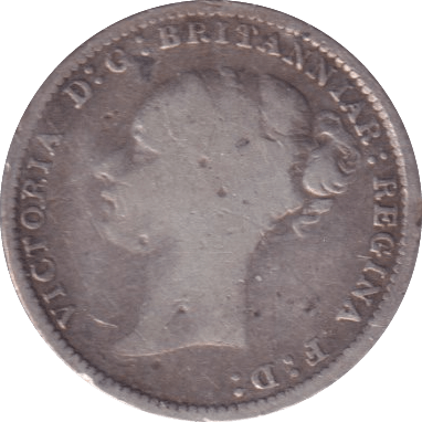 1881 THREEPENCE ( FINE ) - Three Half Pence - Cambridgeshire Coins