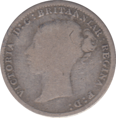 1881 THREEPENCE ( NF ) - THREEPENCE - Cambridgeshire Coins