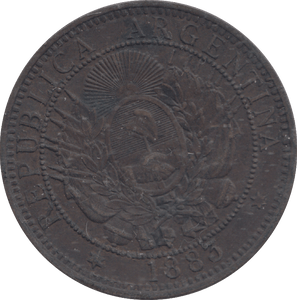 1882 2 CENTAVOS ARGENTINA - WORLD COINS - Cambridgeshire Coins