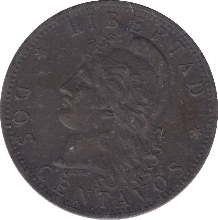 1882 2 CENTAVOS ARGENTINA - WORLD COINS - Cambridgeshire Coins