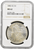 1882 CARSON CITY MORGAN DOLLAR NGC MS 62 - NGC SILVER COINS - Cambridgeshire Coins