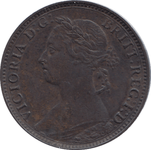 1882 FARTHING ( EF ) H - Cambridgeshire Coins