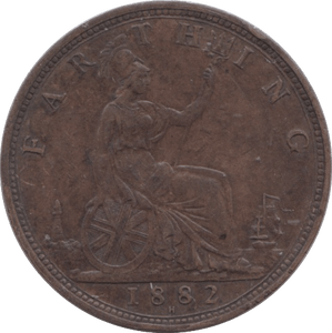 1882 FARTHING ( EF ) H - Farthing - Cambridgeshire Coins
