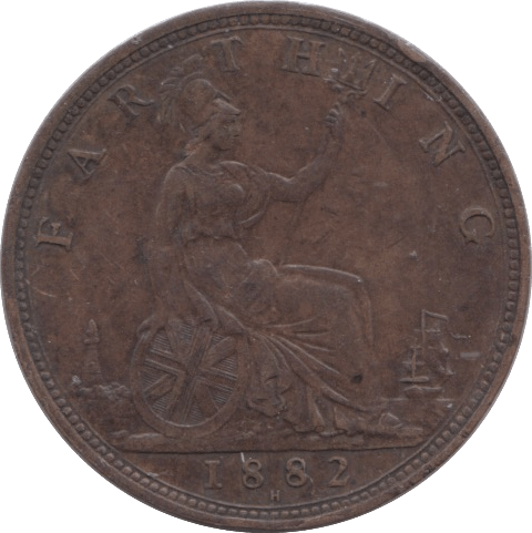 1882 FARTHING ( EF ) H - Farthing - Cambridgeshire Coins