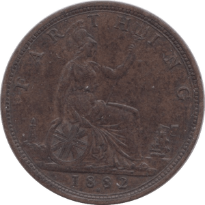 1882 FARTHING ( EF ) H - Farthing - Cambridgeshire Coins