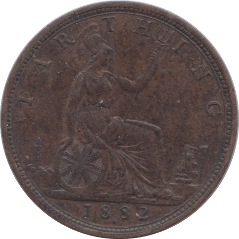 1882 FARTHING ( EF ) H - Farthing - Cambridgeshire Coins