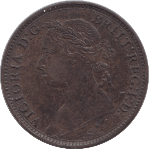 1882 FARTHING ( EF ) H - Farthing - Cambridgeshire Coins