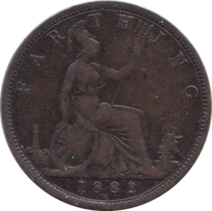 1882 FARTHING ( FINE ) H - Farthing - Cambridgeshire Coins