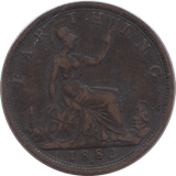 1882 FARTHING ( GF ) - Farthing - Cambridgeshire Coins