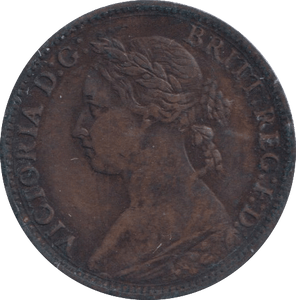1882 FARTHING ( GVF ) - Farthing - Cambridgeshire Coins