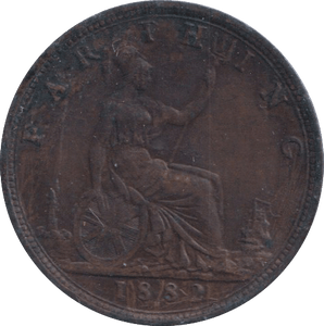 1882 FARTHING ( GVF ) - Farthing - Cambridgeshire Coins