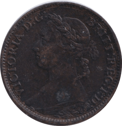 1882 FARTHING ( GVF ) - FARTHING - Cambridgeshire Coins