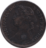 1882 FARTHING ( GVF ) - FARTHING - Cambridgeshire Coins