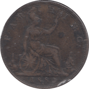 1882 FARTHING ( VF ) - FARTHING - Cambridgeshire Coins
