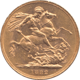 1882 GOLD SOVEREIGN ( AUNC ) MELBOURNE MINT - SOVEREIGN - Cambridgeshire Coins