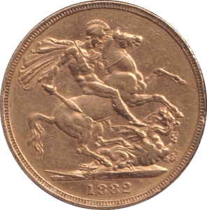 1882 GOLD SOVEREIGN ( EF ) - SOVEREIGN - Cambridgeshire Coins