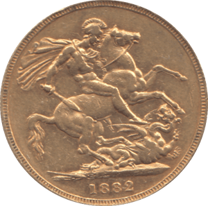 1882 GOLD SOVEREIGN ( GVF ) MELBOURNE MINT - SOVEREIGN - Cambridgeshire Coins