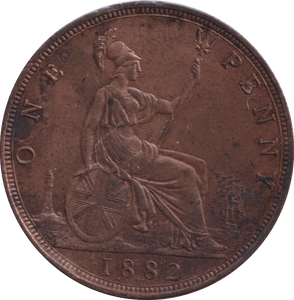1882 H PENNY ( AUNC ) - PENNY - Cambridgeshire Coins